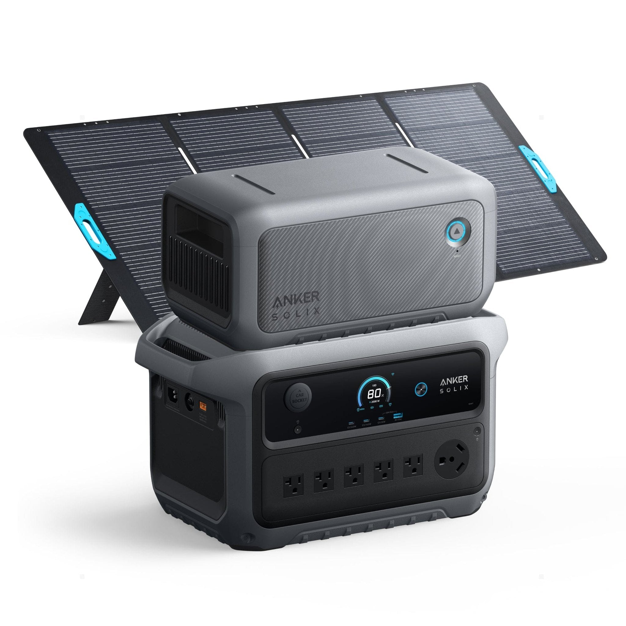 Anker Solix | C2000 Gen 2 2048Wh Portable Power Station - 2,400W