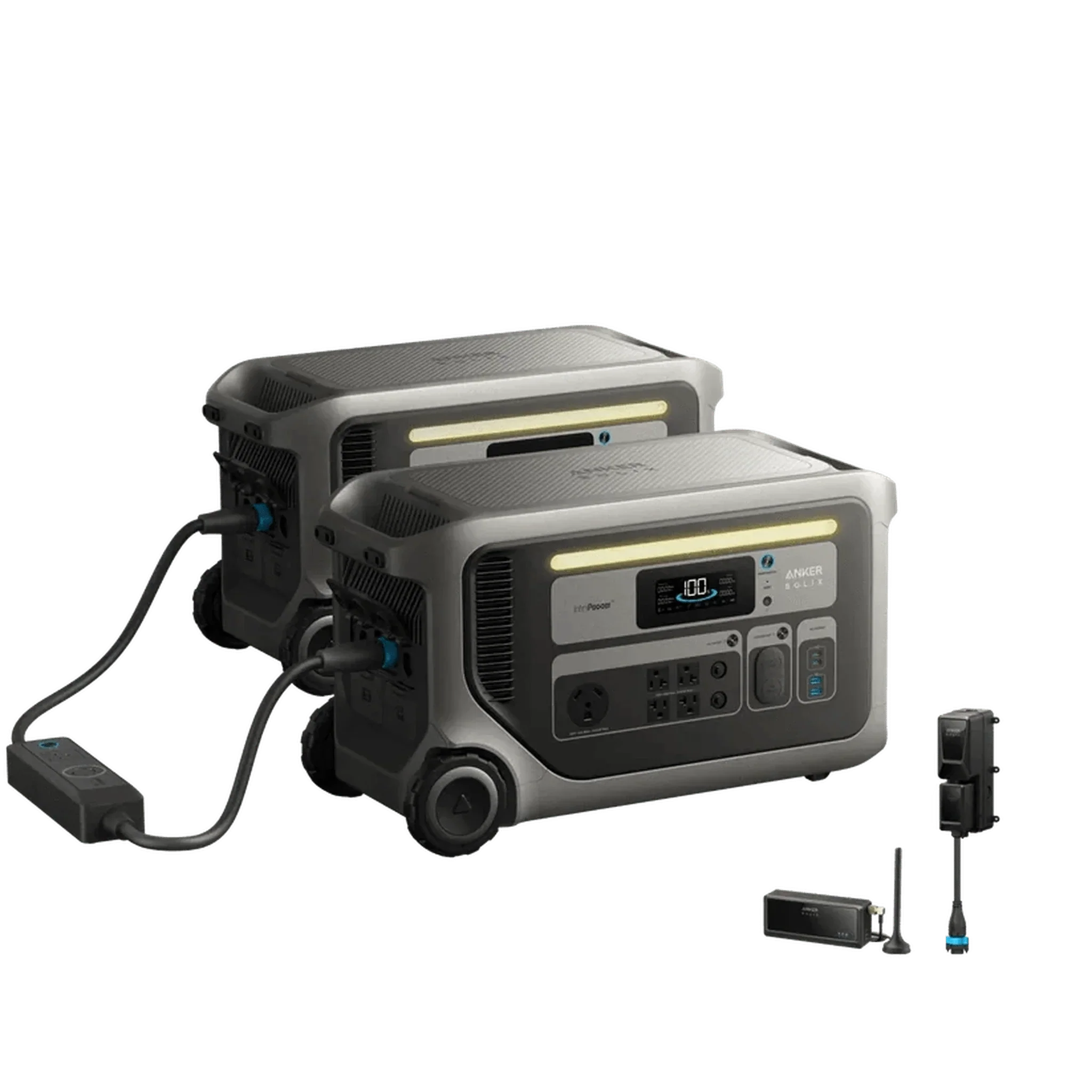 Anker Solix | F3000 Portable Power Station | 3,072Wh / 3,600W | 2,400W Solar Input