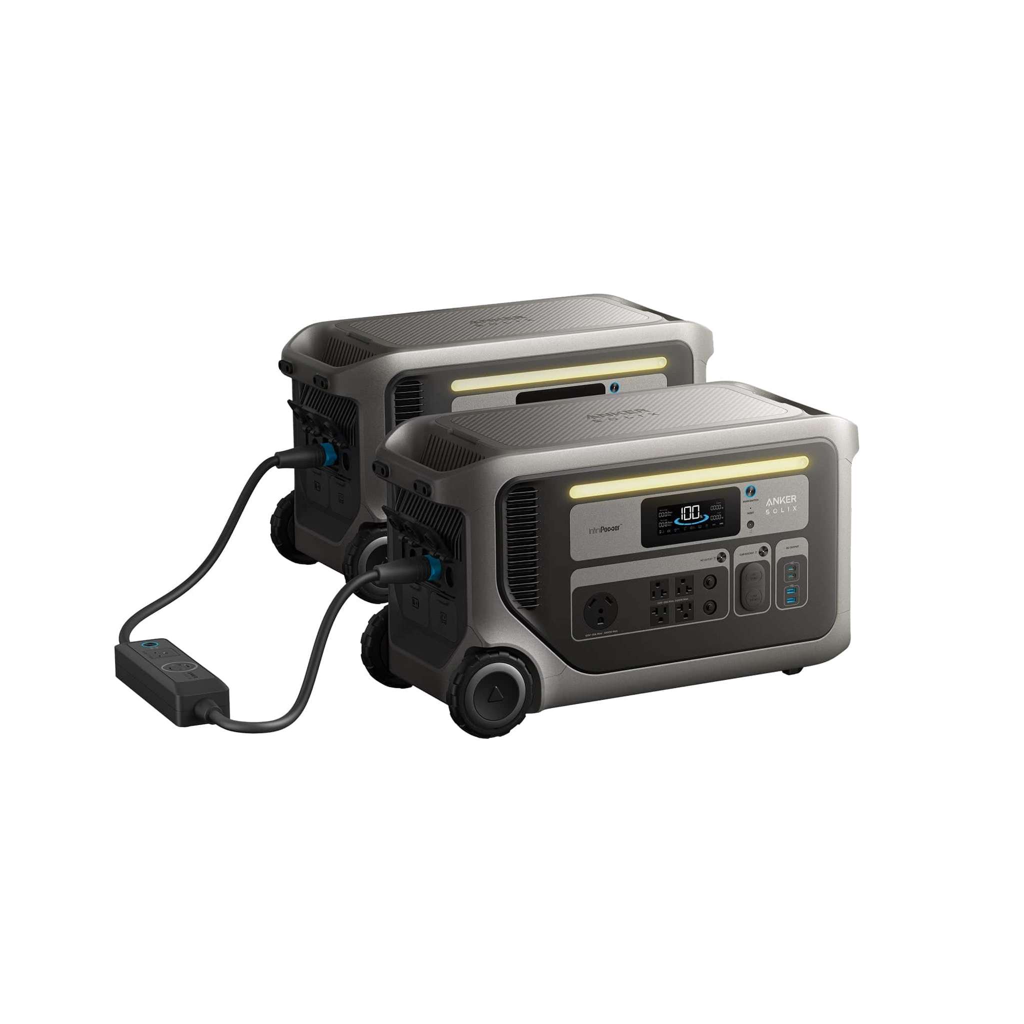 Anker Solix | F3000 Portable Power Station | 3,072Wh / 3,600W | 2,400W Solar Input