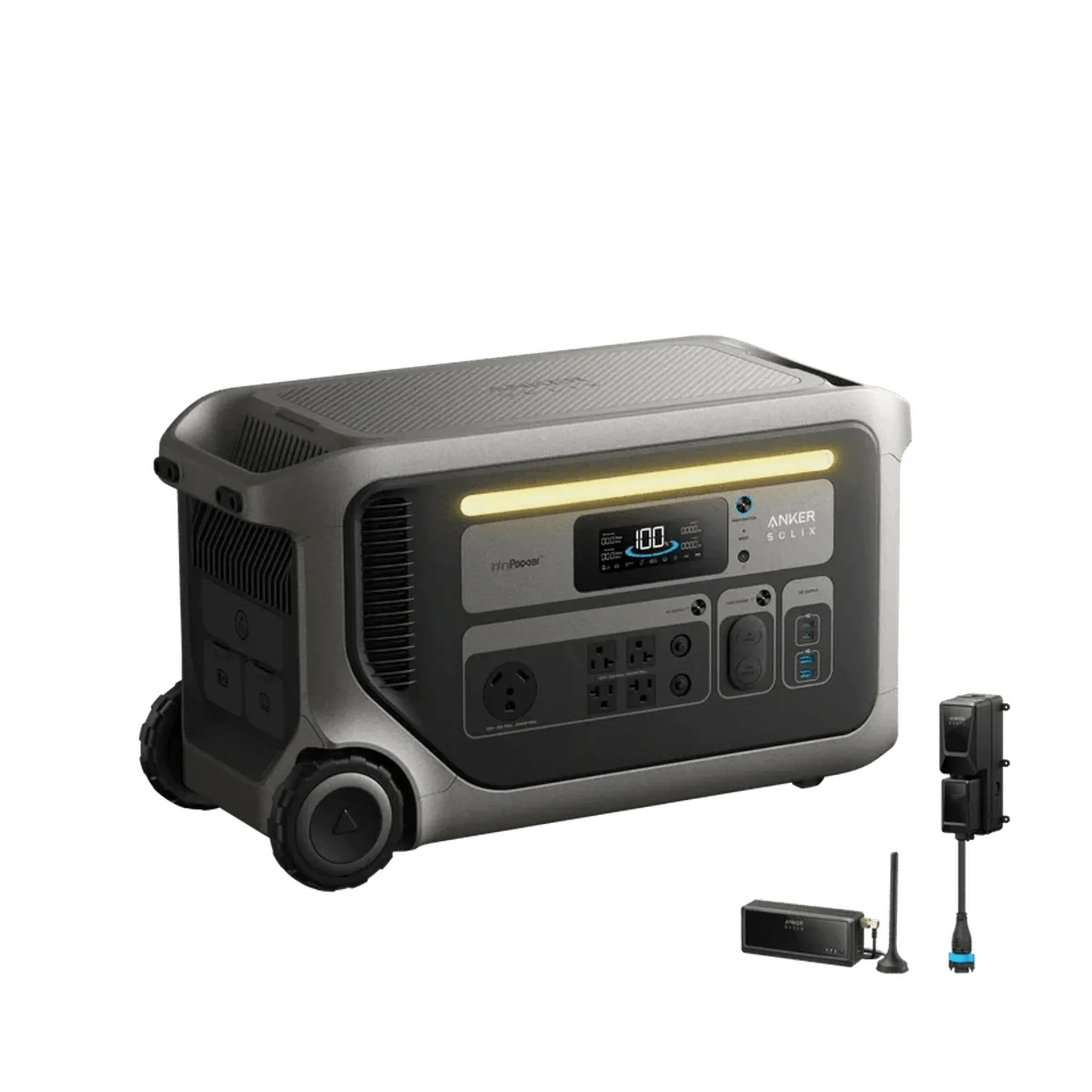 Anker Solix | F3000 Portable Power Station | 3,072Wh / 3,600W | 2,400W Solar Input