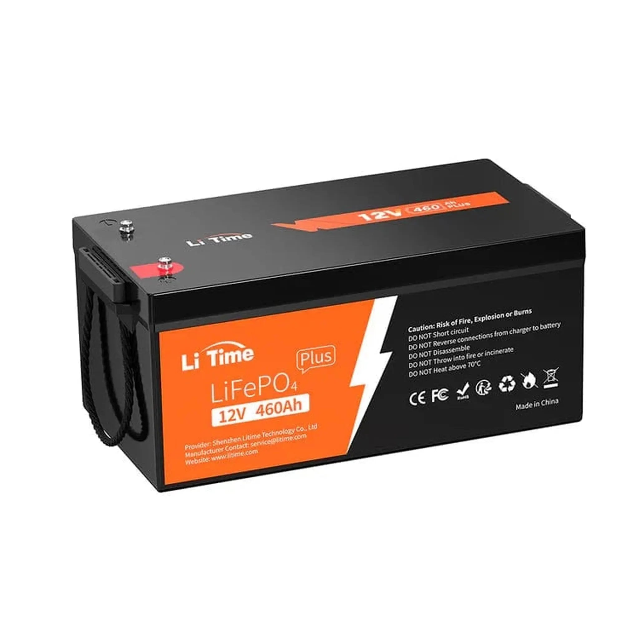 LiTime | 12V 460Ah LiFePO4 Lithium Group 8D Battery | Large Lithium Battery